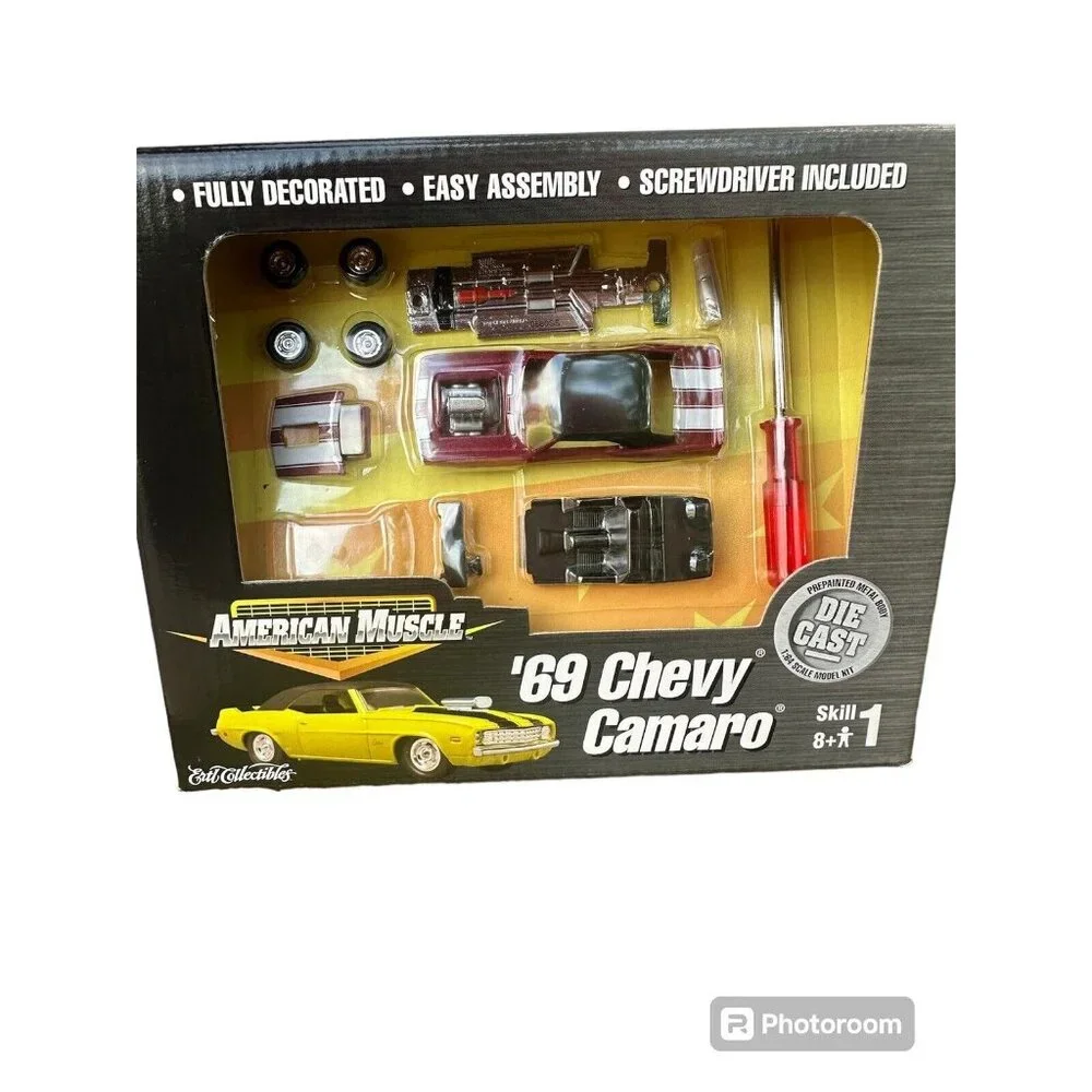 Ertl American Muscle 1969 Chevy Camaro Diecast Model Kit 1:64 30292 Deep red
